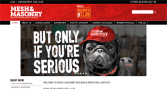 Desktop Screenshot of meshandmasonry.com.au